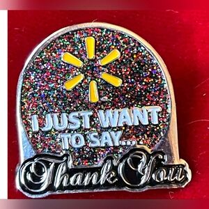 Glitter Walmart Employee Pin